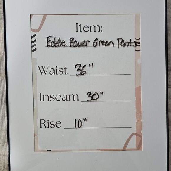 Eddie Bauer Cargo Pants Olive Green Slim Straight Sz 12 Gorpcore Hiking Outdoors - Picture 5 of 6